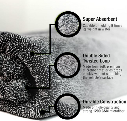 Car Dhobi Supreme 1200 GSM Microfiber Cloth