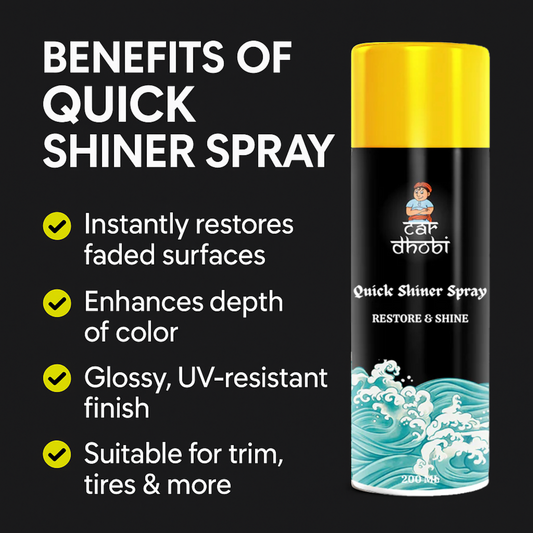 Quick Shiner Spray - 200ml | For Cars & Bikes