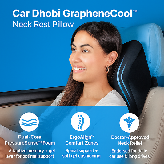 Car Dhobi GrapheneCool™ Neck Rest Pillow.